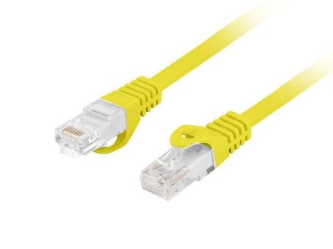 Patchcord Lanberg UTP kat.6 10m LSZH CU fluke passed żółty Patchcord Lanberg UTP kat.6 10m LSZH CU fluke passed żółty