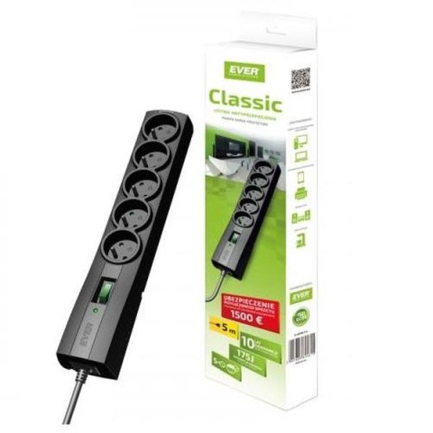 Listwa zasilająca EVER Classic 3 m T/LZ09-CLA030/0000 Listwa zasilająca EVER Classic 3 m T/LZ09-CLA030/0000