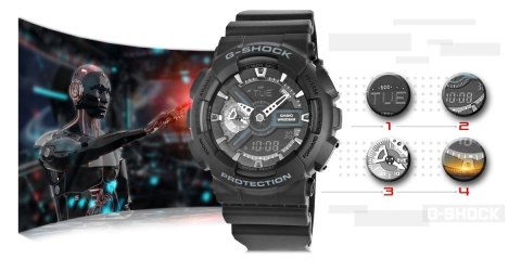 Zegarek Męski CASIO G-SHOCK GA-110-1BER 20 Bar Do nurkowania