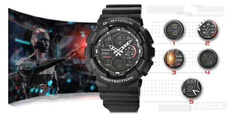 Zegarek Męski CASIO G-SHOCK GA-140-1A1ER 20 Bar Do nurkowania