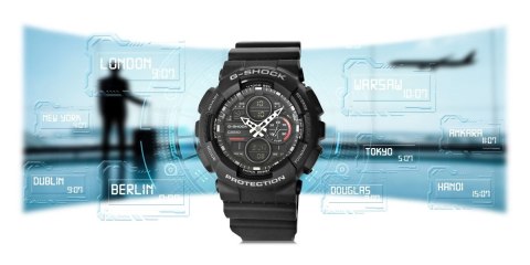 Zegarek Męski CASIO G-SHOCK GA-140-1A1ER 20 Bar Do nurkowania