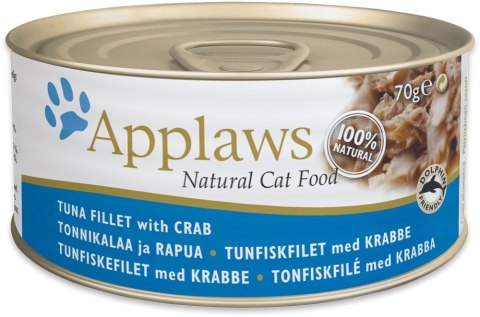 APPLAWS CAT Filet z tuńczyka i kraby - mokra karma dla kota - 70g APPLAWS CAT Filet z tuńczyka i kraby - mokra karma dla kota - 70g