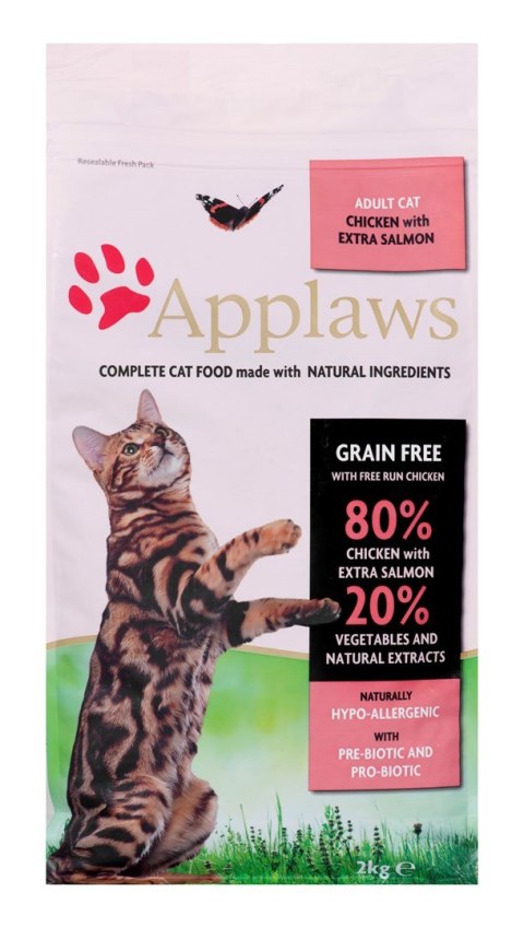 APPLAWS CAT Kurczak i Łosoś - karma dla kotów z wysoką zawartością mięsa - 2kg APPLAWS CAT Kurczak i Łosoś - karma dla kotów z wysoką zawartością mięsa - 2kg