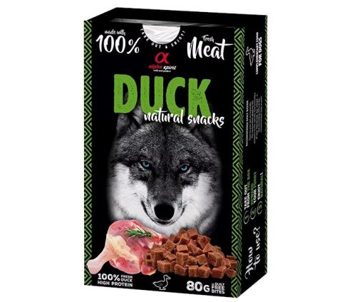 Alpha Spirit Naturals przysmak dla psa kaczka 80g Alpha Spirit Naturals przysmak dla psa kaczka 80g