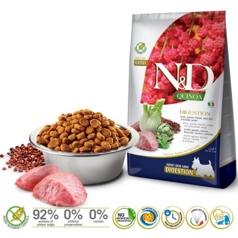FARMINA N&D QUINOA DOG DIGESTION ADULT MINI 2,5kg FARMINA N&D QUINOA DOG DIGESTION ADULT MINI 2,5kg