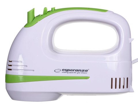 Mikser ręczny Esperanza Apple Pie EKM011 (400W; kolor biały) Mikser ręczny Esperanza Apple Pie EKM011 (400W; kolor biały)