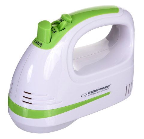 Mikser ręczny Esperanza Apple Pie EKM011 (400W; kolor biały) Mikser ręczny Esperanza Apple Pie EKM011 (400W; kolor biały)