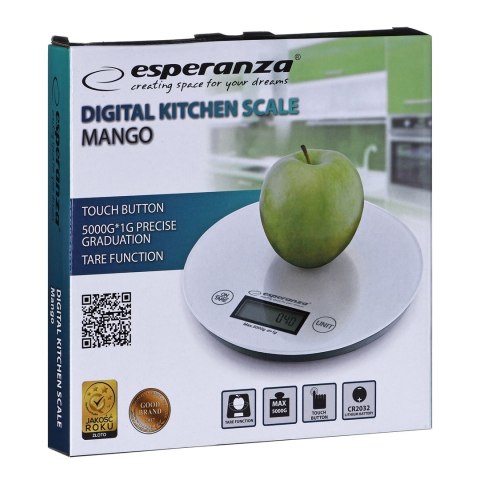 Waga kuchenna Esperanza Mango EKS003W (kolor biały) Waga kuchenna Esperanza Mango EKS003W (kolor biały)