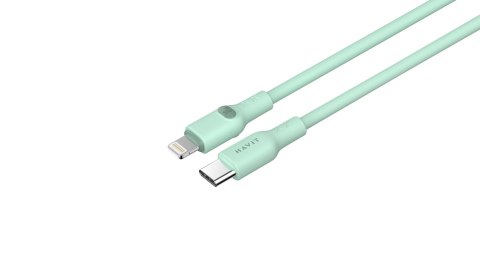 Kabel Havit Typ C-Lightning CB6281 1.0m (zielony) Kabel Havit Typ C-Lightning CB6281 1.0m (zielony)