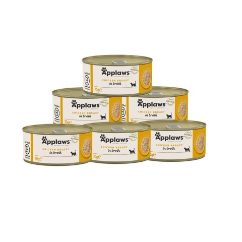 Applaws Cat Tin Chicken Breast 6x70g Applaws Cat Tin Chicken Breast 6x70g