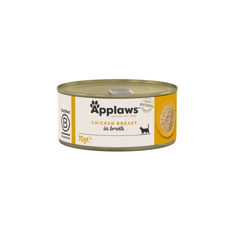 Applaws Cat Tin Chicken Breast 6x70g Applaws Cat Tin Chicken Breast 6x70g