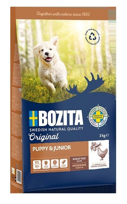 Bozita Original Puppy & Junior Kurczak - sucha karma dla psa - 3 kg Bozita Original Puppy & Junior Kurczak - sucha karma dla psa - 3 kg
