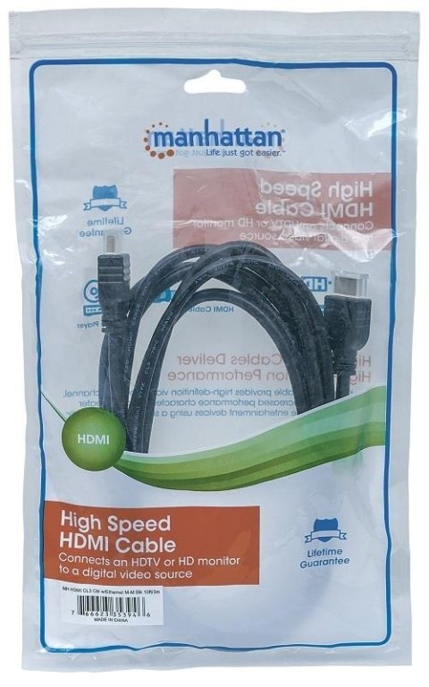 HDMI MANHATTAN HDMI (męski) - HDMI (męski) 3 m 3m /s1x HDMI (wtyk) 1x HDMI (wtyk) HDMI MANHATTAN HDMI (męski) - HDMI (męski) 3 m 3m /s1x HDMI (wtyk) 1x HDMI (wtyk)
