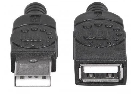 Kabel USB MANHATTAN USB 2.0 typ A (gniazdo) 1.8 Kabel USB MANHATTAN USB 2.0 typ A (gniazdo) 1.8