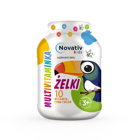 Novativ Kids Żelki Multivitaminka 150g Novativ Kids Żelki Multivitaminka 150g