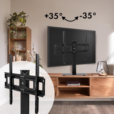 MACLEAN UNIWERSALNY STOJAK DO TV NA SZAFKĘ RTV PODSTAWKA, MAX. 40KG, MAX. VESA 600X400, DLA TV 32-75" MC-386 MACLEAN UNIWERSALNY STOJAK DO TV NA SZAFKĘ RTV PODSTAWKA, MAX. 40KG, MAX. VESA 600X400, DLA TV 32-75" MC-386