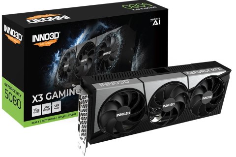 Karta graficzna INNO3D GeForce RTX 5080 X3 OC Karta graficzna INNO3D GeForce RTX 5080 X3 OC