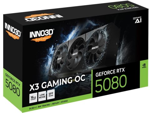 Karta graficzna INNO3D GeForce RTX 5080 X3 OC Karta graficzna INNO3D GeForce RTX 5080 X3 OC
