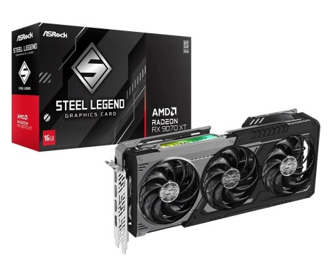 Karta graf. Asrock RX9070XT Steel Legend Dark 16GB Karta graf. Asrock RX9070XT Steel Legend Dark 16GB