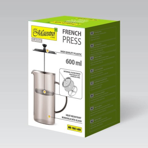 Prasa francuska MAESTRO 600ML MR-1861-600 Prasa francuska MAESTRO 600ML MR-1861-600