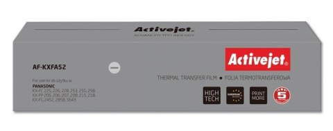 Activejet AF-KXFA52 Folia kopiująca (zamiennik Panasonic KX-FA52; Supreme; czarny) Activejet AF-KXFA52 Folia kopiująca (zamiennik Panasonic KX-FA52; Supreme; czarny)