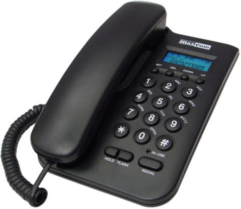Telefon przewodowy MAXCOM KXT 100 Czarny KXT 100 Czarny Telefon przewodowy MAXCOM KXT 100 Czarny KXT 100 Czarny