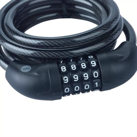 Linka rowerowa stalowa z zamkiem szyfrowym 10x1800mm Yale Essential Security Combination Cable Lock Linka rowerowa stalowa z zamkiem szyfrowym 10x1800mm Yale Essential Security Combination Cable Lock