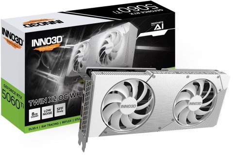 Karta graficzna INNO3 RTX 5060 Ti Twin X2 OC WHITE 8GB Karta graficzna INNO3 RTX 5060 Ti Twin X2 OC WHITE 8GB