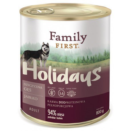 FamilyFirst Dziczyzna+gęś+jabłko adult 800g FamilyFirst Dziczyzna+gęś+jabłko adult 800g