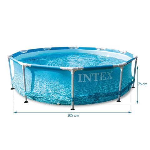 BASEN STELAŻOWY 305X76 CM 16W1 INTEX 28208 + MASZYNKA DO BANIEK GRATIS BASEN STELAŻOWY 305X76 CM 16W1 INTEX 28208 + MASZYNKA DO BANIEK GRATIS