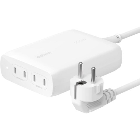 Ładowarka Belkin BoostCharge Pro 4-Port USB-C PD 3.1 GaN Charger 200W White Ładowarka Belkin BoostCharge Pro 4-Port USB-C PD 3.1 GaN Charger 200W White