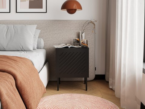 Szafka nocna 2szt SIENA 44,5x40x59 czarny mat Szafka nocna 2szt SIENA 44,5x40x59 czarny mat