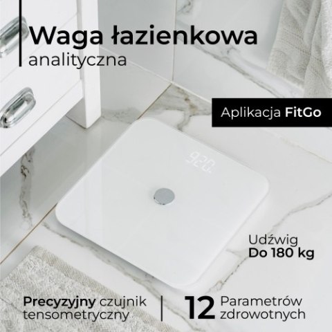Waga łazienkowa analityczna - Smart - aplikacja FitGo Waga łazienkowa analityczna - Smart - aplikacja FitGo