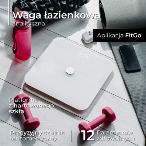 Waga łazienkowa analityczna - Smart - aplikacja FitGo Waga łazienkowa analityczna - Smart - aplikacja FitGo