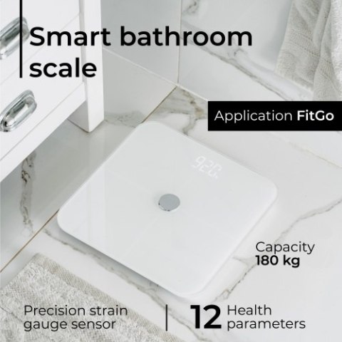 Waga łazienkowa analityczna - Smart - aplikacja FitGo Waga łazienkowa analityczna - Smart - aplikacja FitGo