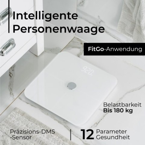 Waga łazienkowa analityczna - Smart - aplikacja FitGo Waga łazienkowa analityczna - Smart - aplikacja FitGo