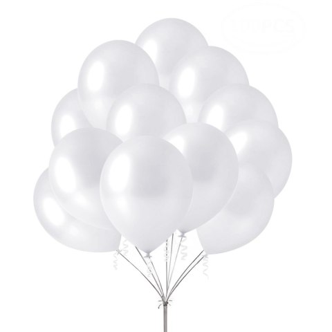 Balony lateksowe metalizowane perłowe 30cm 80szt