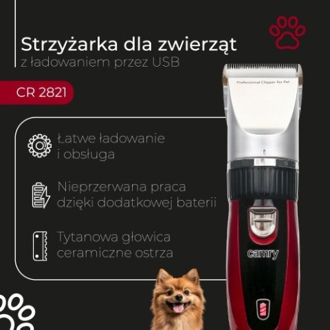 Strzyżarka dla zwierząt z ładowaniem przez USB Strzyżarka dla zwierząt z ładowaniem przez USB