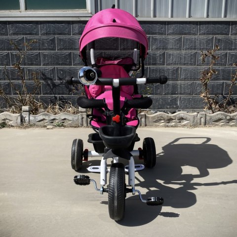 Rower trójkołowy wózek obracane siedzisko Pink Ecotoys