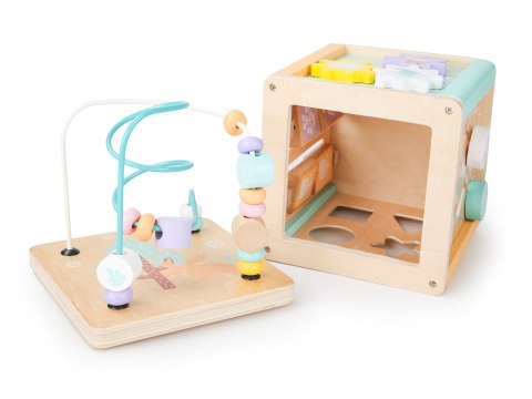 Drewniana kostka edukacyjna, sorter mula Ecotoys