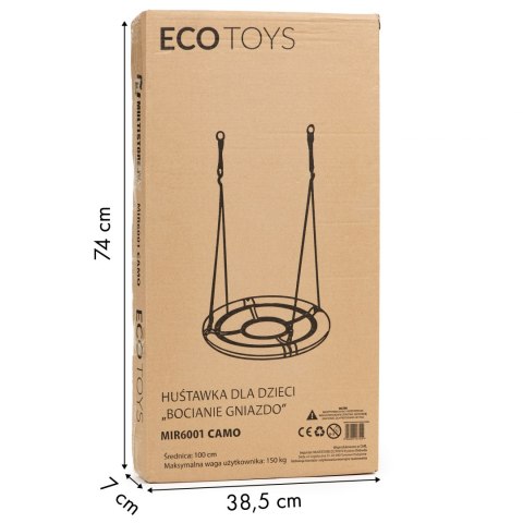 Huśtawka ogrodowa bocianie gniazdo 100cm ECOTOYS