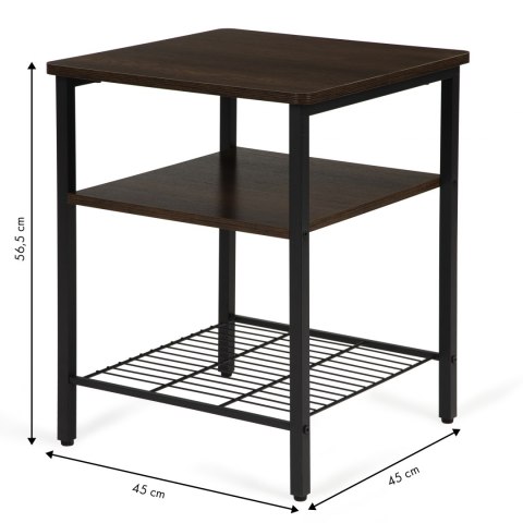 Stolik kawowy 2 półki nowoczesny do salonu loft