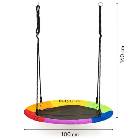 Huśtawka ogrodowa bocianie gniazdo 110 cm 150kg