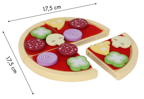 Zabawka drewniana pizza do krojenia dla dzieci