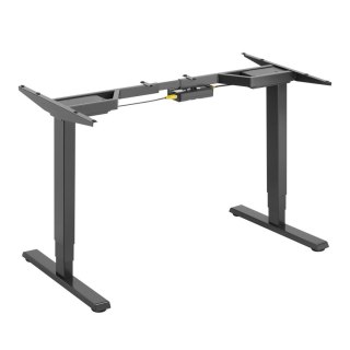 Biurko elektryczne bez blatu Ergo Office, do pracy stojąco-siedzącej, max. 125kg, max. wys. 1280mm, dotykowy panel, ER-422