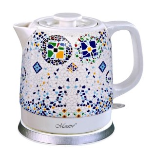 Czajnik elektryczny ceramiczny Maestro MR-068-MOSAIC 1,5l, 1200W biało-niebieski