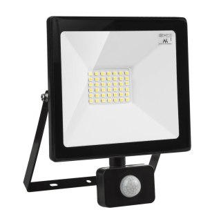 Naświetlacz LED z czujnikiem ruchu Maclean MCE630 NW slim Neutral White 30W, IP44