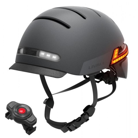 Kask rowerowy miejski Livall BH51M Neo BT/LED/SOS 55-58cm czarny