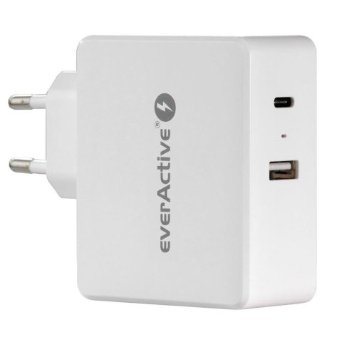 Ładowarka sieciowa everActive SC-600Q USB QC3.0/USB-C PD 63W