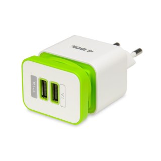 Ładowarka sieciowa iBOX C-33, 2xUSB + microUSB, 2,1A